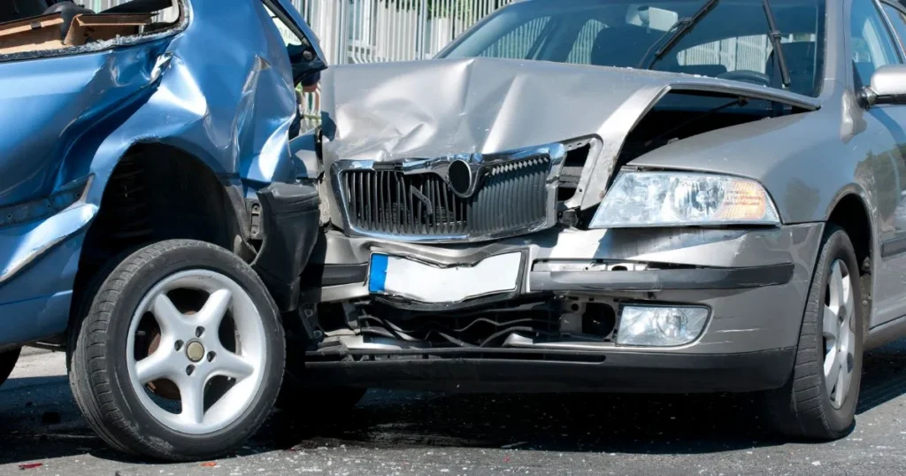 multi car pileup after a crash